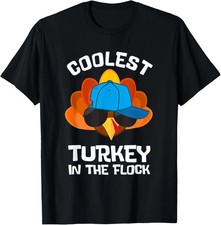 Coolest Turkey - Thanksgiving Toddler Kids Girls Boys Turkey T-Shirt picture