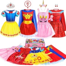 Girls Princess Dress Up Costume, Pretend Play Dress-Up Clothes for Little Girls picture