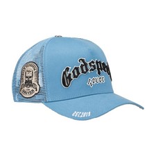 Godspeed Trucker Hat Forever Unisex Blue 4EVERHAT picture