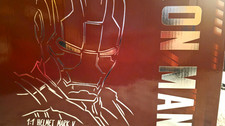 AUTOKING Iron Man Mark V Helmet Mask Remote Control PVC Halloween Red/Silver picture