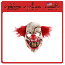 Halloween Horror Mask Scary Clown Latex Prop Cosplay Costume Mask picture