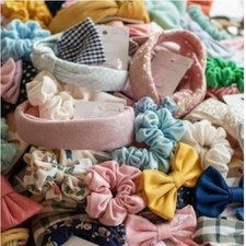 Huge Lot Hair Accessories Girls Women Bows Scrunchies Headbands Boutique Mix New picture