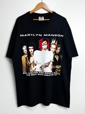 Vintage 1999 Marilyn Manson ROCK IS DEAD Tour Band T-Shirt Winterland Size XL picture