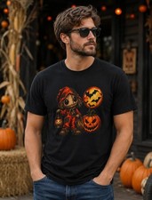 Halloween Scarecrow Pumpkin T-Shirt picture