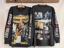 Vintage Romeo & Juliet 1998 Movie 90s Leonardo Long Sleeve XL T-Shirt REPRINT picture