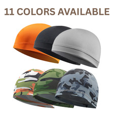 Dome Cap Wicking Helmet Liner Elastic FootBall Biker Beanie Hat Head Wrap Spande picture