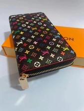 LOUIS VUITTON Monogram Multicolor Takashi Murakami Zippy Long Wallet- Black picture