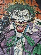 Vintage DC Comics’ 1989 “The Joker” Graphic T-Shirt Authentic Batman Movie Merch picture