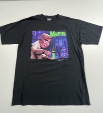 Vintage All Sport Shirt Mens XL Black Misfits Mad Monster Party Graphic Tee 1999 picture
