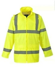 Portwest UH440 Regular Fit Hi-Vis Rain Jacket, 2X-Large, Yellow picture