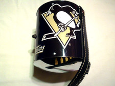 Pittsburgh Penguins NHL Little Earth Cylinder Metal Chrome Crossbody Purse picture
