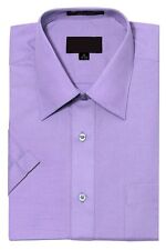 New Men's Regular Fit Short Sleeve Solid Color Dress Shirts - 23 colors picture