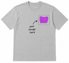 Custom T-Shirt Black Gray White Customized Photo, Text, Logo DTF - Gildan shirt picture