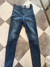 Madewell Dark Blue High-Rise Skinny Jeans picture