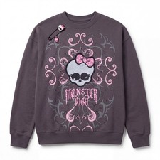 Monster High Gray & Pink Crewneck Sweatshirt Rare Limited Edition picture