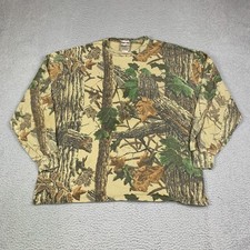 Vintage Jerzees Outdoor Camo Shirt Mens XL Long Sleeve Faded Boxy 90s picture