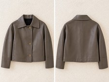 Vince Leather Jacket Size S/P picture
