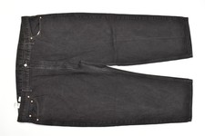 Levi's 550 Relaxed Fit Tapered Black Denim Jeans Men's Big & Tall W54x30 Cotton picture