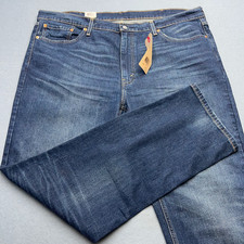 NEW Levi’s 541 Men's 44x34 Athletic Taper Blue Jeans Stretch Regular Wash picture