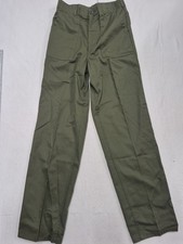 Vtg 80s US Military OG-507 Utility Fatigue Pants Baker Trousers 34x35 Fit 33x34 picture