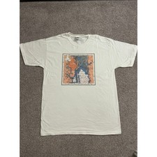 Vintage Mobile Bay Map T-Shirt Mens Large White Excellent Nautical Graphic Tee picture