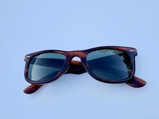 Vintage 80s Wayfarer Ray-Ban USA B&L 5024 Tortoise Gray Lenses picture