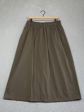 NEW Katharina Hovman $557 Taffeta Easy Skirt Size 6 (#2) Cardamom Lagenlook Midi picture
