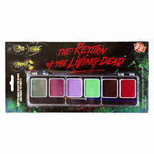 The Return of the Living Dead Horror Face Paint Palette Kit w/ Brush, One Size picture
