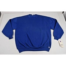 Vintage 80s Russell Athletic Sweatshirt Size XXL Classic Blue Made USA NWT picture