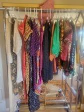 1970s 1980s (21) ITEM VINTAGE LOT, WEDDING DRESS,SEQUINS,ETHNIC,ECCENTRIC,BOHO picture