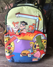 Sprayground x FLINTSTONES BIG RIDER Backpack Laptop Compartment Polyester Fabric picture