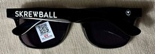 SKREWBALL Whiskey Branded Black Sunglasses With UV Protection *BRAND NEW* picture