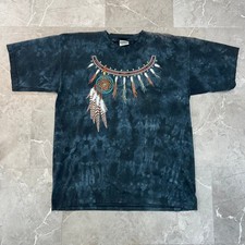Vintage Dreamcatcher Tie Dye Graphic Tee Mens Large Native American Indian Shirt picture