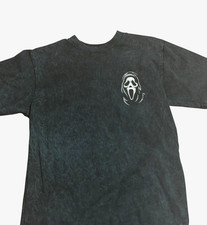 Ghost Face Scream Ghostface New York Graphic acidwash Cotton Crew Neck T-Shirt M picture