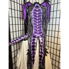 Spooktacular Creations Purple Dragon Costume Child unisex Size L Metallic Scales picture
