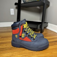 Timberland Jimmy Jazz Raekwon The Chef Navy Red 6 Inch Field Boot Men Size 10.5 picture