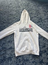 Vintage 2003 Official Nintendo Red Pullover Hoodie Sweatshirt Men's M Gamer Y2K picture