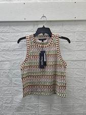 New Veronica Beard Rhett Crochet Tank Top Sz S picture