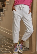 Frank & Eileen Lab Eamon Triple Fleece Jogger Sweatpants Women’s Sz Small White picture