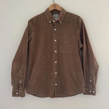 L.L.Bean Men's Camel Corduroy Button-Down Shirt, M-Reg picture