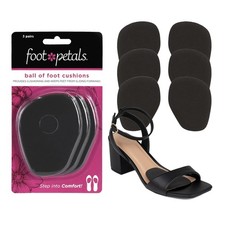 Foot Petals Ball of Cushions, Metatarsal Pad, 3 pair (Pack 3), Black picture