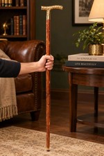 Solid Brass Walking Stick, Vintage Brass Cane, Handmade Walking Cane, Classic Ge picture