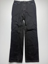 Vintage Lee Genuine Jeans Mens 34x34 Black Black Denim Straight Leg USA VTG picture