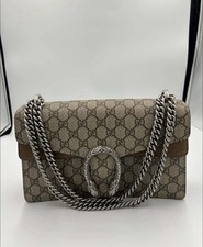 AUTH Gucci Dionysus Super Mini GG Supreme with Taupe/Suede Trim (AUTHENTICATED) picture