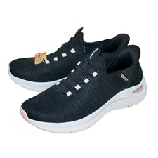 SKECHERS Swift Fit Arch Comfort Hands Free Sneaker Women Black 179186 picture