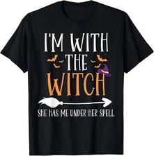 I'm with The Witch Funny Halloween Couples Costume T-Shirt picture