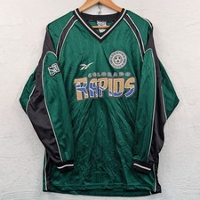 VTG Reebok Jersey Men's L Green Colorado Rapids MLS Soccer Athletic Sporty 90s picture