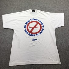 Vintage Say Nope To Dope Shirt Mens XL White Teen Challenge Best Anti-Drug 90s picture