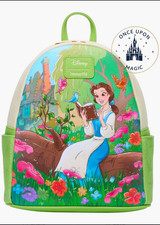 Loungefly Disney Beauty and the Beast Belle Reading bag and Zip Around Wallet picture