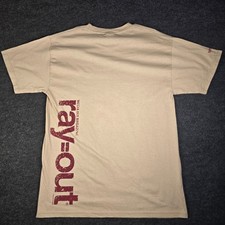 Vtg Eureka Seven Ray-Out Anime Promo T-Shirt Tan Bandai Bones Y2K Men's L picture